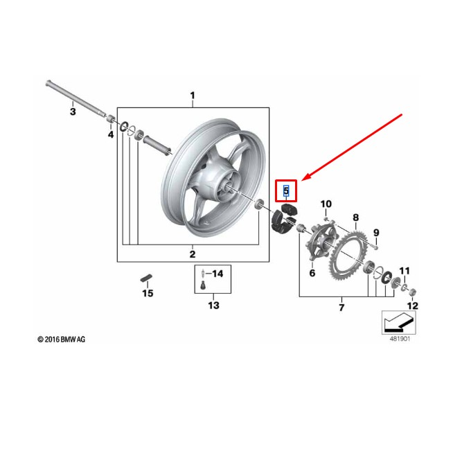 Amortecedor Roda Traseira BMW G 310 GS / G 310 R