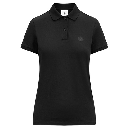 Polo Feminina BMW Preta Slim Fit