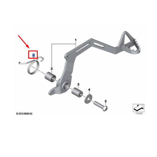 Mola De Torção BMW F 700 GS/ F 650 GS/ F 800 GS N6