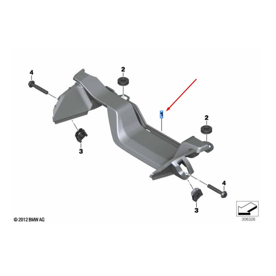 Acabamento Painel Farol BMW R 1200 GS / ADV, R 1250 GS / ADV