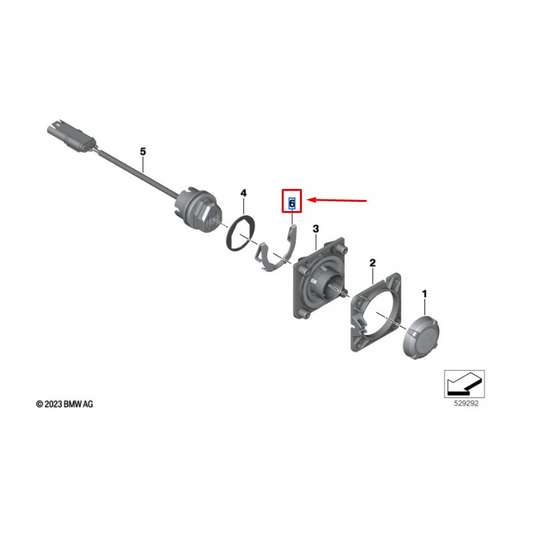 Carcaça Do Conector Do Clipe De Retenção BMW
