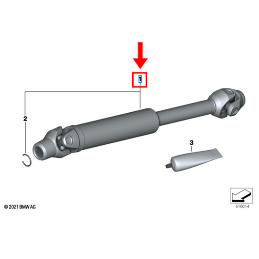 Veio De Transmissão BMW R 1200 GS / R 1250 GSA / R 1250 RT / R 1250 R N1
