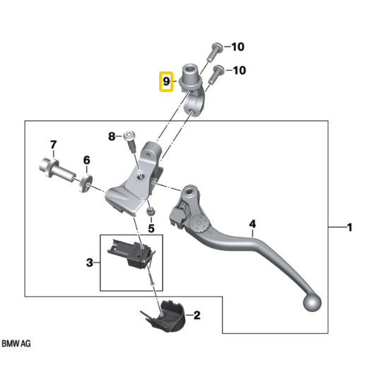 Abracadeira De Aperto Retrovisor F 900, F 850, S 1000, F 750,  F 800