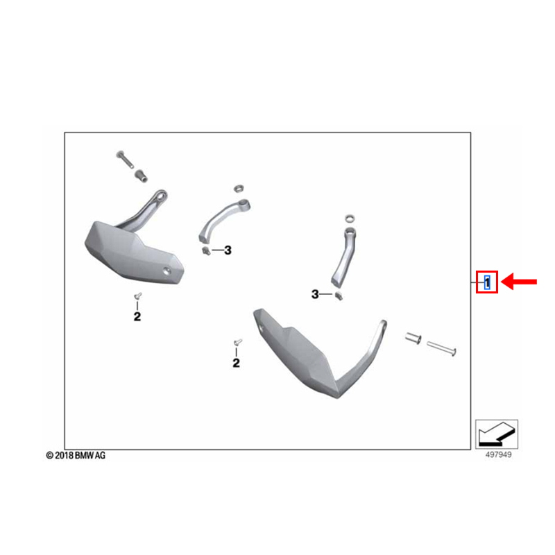 Kit Protetor de Mãos BMW G 310 GS / G 310 R