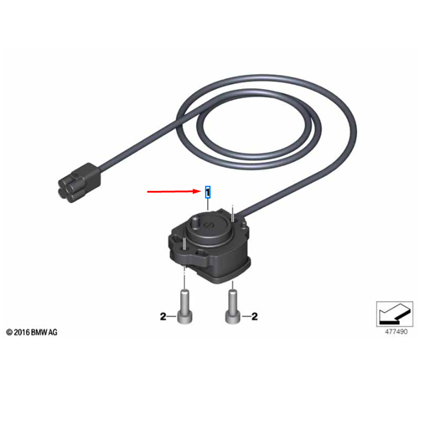 Potenciômetro com cabo BMW G 310 GS / G 310 R / G 310 RR