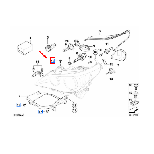 Parafuso De Cabeça Oval BMW