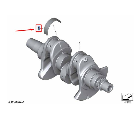 Bronzina de Apoio do Virabrequim (50x54x14) BMW F 650 GS / F 700 GS / F 800 GS / ADV