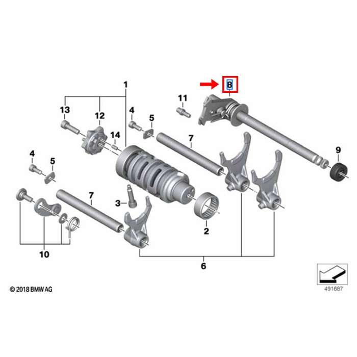 Veio De Mudança Caixa Velocidades  BMW Motorrad G 310 GS / G 310 R