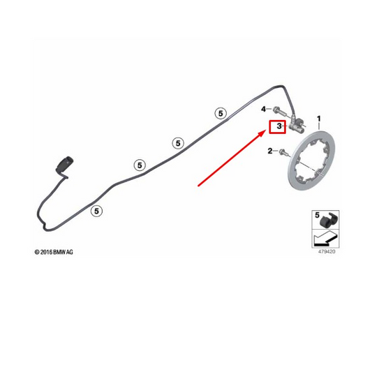 Sensor de Rotações da Roda BMW G 310 GS / G 310 R N3