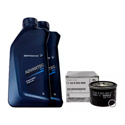 Kit Troca De Óleo BMW G310 GS 15w50 Com Anel Vedante Do Bujão