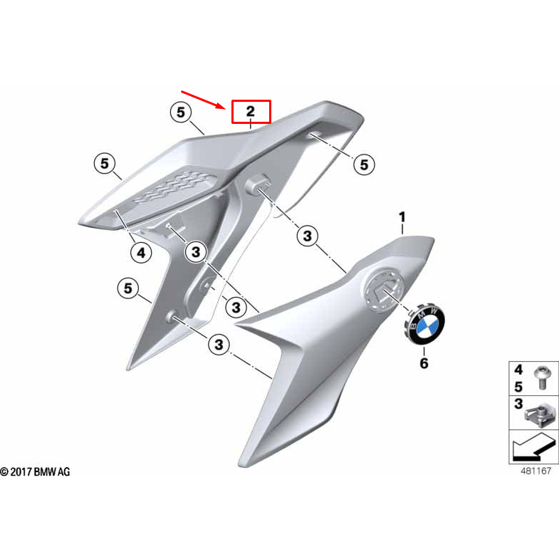 Cobertura Entrada De Ar Lado Direito BMW G 310 GS