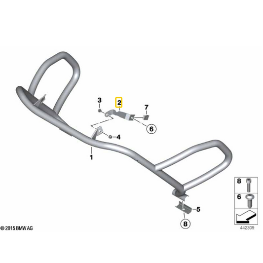 Chapa De Fixação R 1200 GS Adventure