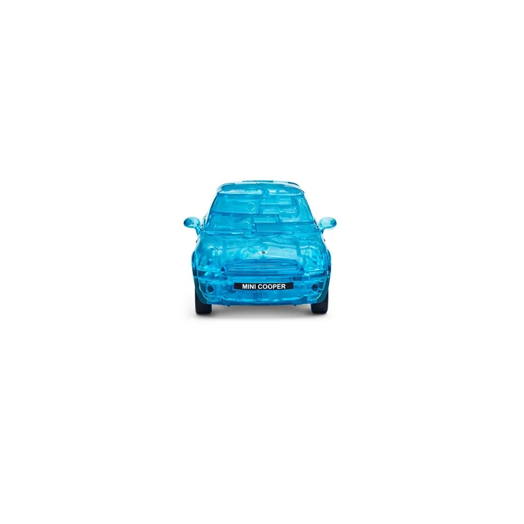 Miniatura Quebra-Cabeça 3D MINI Cooper Transparente 64 Peças Escala 1:32