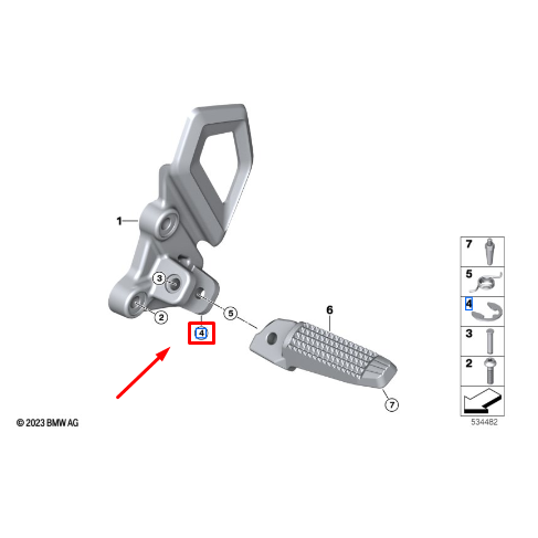 Clip De Retenção BMW G 310 GS/ R 850 C/ F 900 GS N4