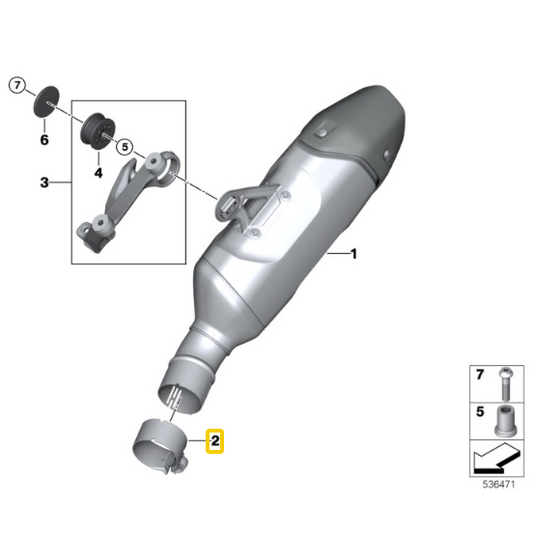 Abraçadeira do Silenciador Traseiro