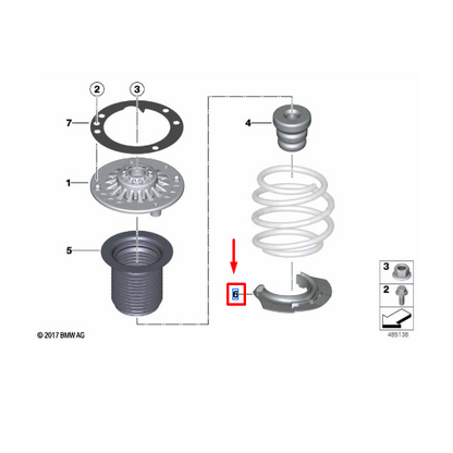 Prato Suporte Da Mola Inferior Série 1/ Série 2/ Série 3/ Série/ X3/ X4