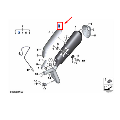 Cobertura Lateral Do Escapamento BMW  G 310 GS
