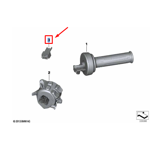 Micro Interruptor Duplo BMW R 1200 GS / R 1200 GSA / R 1250 GS / R 1250 GSA N3