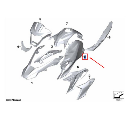 Cobertura do Tanque Direito G 310 GS