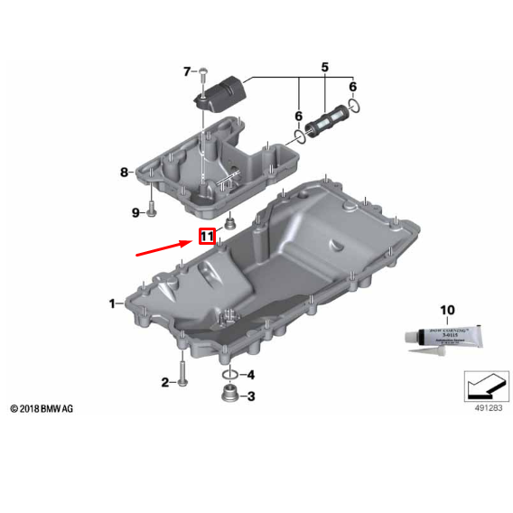 Bujão Roscado M10X8 BMW