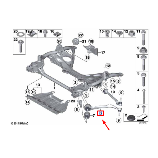 Braço Curvo Da Suspensão Dianteira Esquerda Série 1 / Série 2 / Série 3 / Série 4