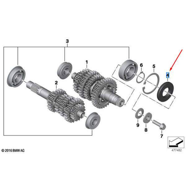 Anel Retentor Do Pinhão BMW Motorrad  G 310 GS / G 310 R
