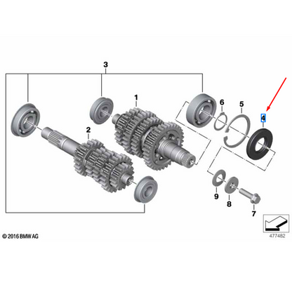 Anel Retentor Do Pinhão BMW Motorrad  G 310 GS / G 310 R
