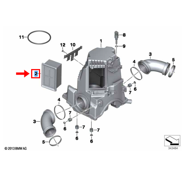 Filtro De Ar R 1200 GS / R 1200 GSA / R nine T