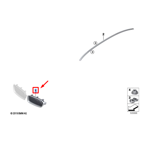 Grade Dianteira Direita Série 3