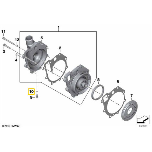 Anel de Vedação da Bomba d?Água
