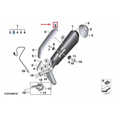 Acabamento Lateral Escape e Ponteira BMW G 310 GS / G 310 R