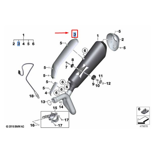 Acabamento Lateral Escape e Ponteira BMW G 310 GS / G 310 R
