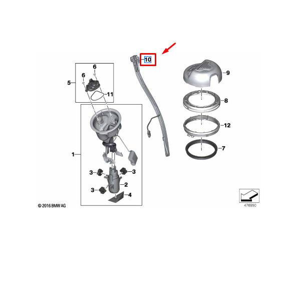 Sonda Do Nível De Combustível R 1200 GSA /R 1200 GS