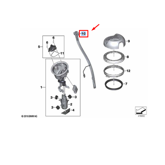 Sonda Do Nível De Combustível R 1200 GSA /R 1200 GS N10