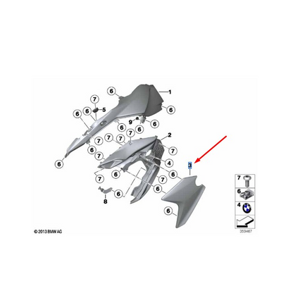 Guarnição Lateral Esquerda BMW F 800 GS