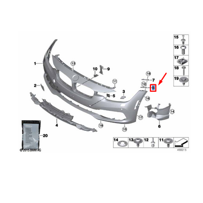 Suporte Painel Lateral Dianteiro Esquerdo Série 3