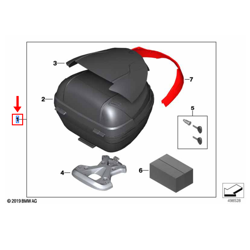 Top Case Light BMW G 310 GS / G 310 R