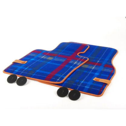 Jogo Tapete De Tecido Speedwell Blue Dianteiro MINI Cooper