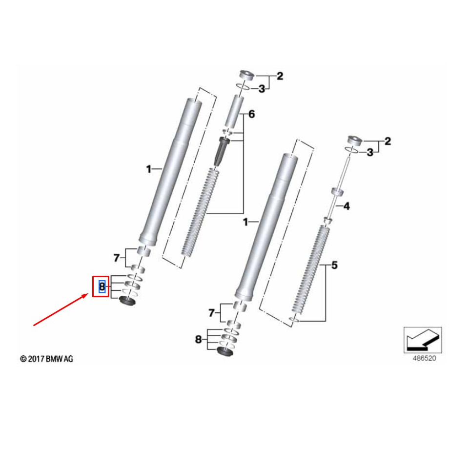 Kit Junta Vedante Para Tubo de Suspensão BMW G 310 GS