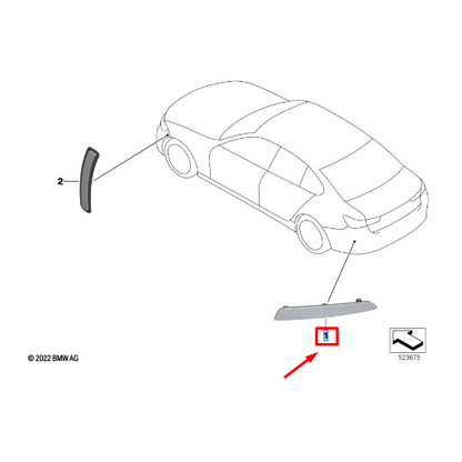 Refletor Traseiro Direito Série 3