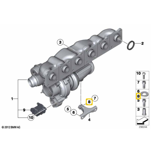 Arruela de Vedação Original BMW Motorrad ? 8?×?20?×?2 mm