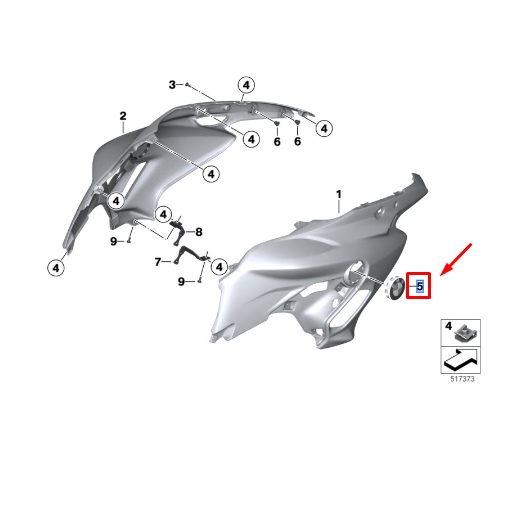 Emblema BMW F 700 GS / F 800 GS / F 800 GSA / F 750 GS / F 850 GS N5