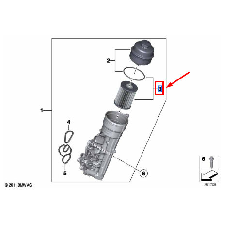 Filtro De Óleo Série 1 / Série 3