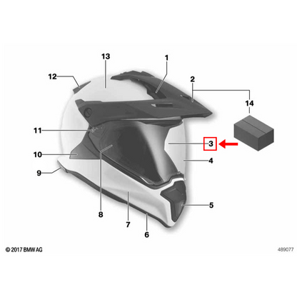 Viseira Para Capacete Vido Duplo GS