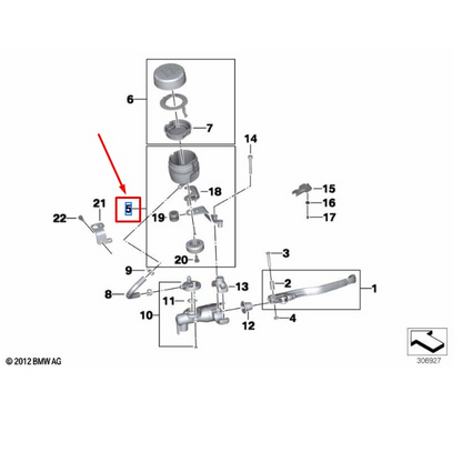 Reservatório do Fluido de Freio BMW F 650 GS, F 800 GS, F 800 R