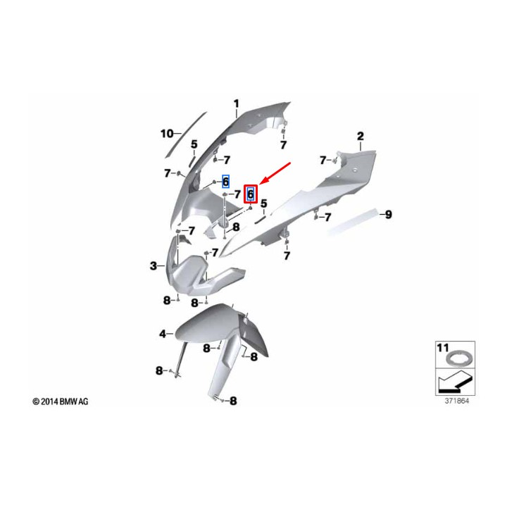 Casquilho de Borracha Para Quadro De Montagens BMW