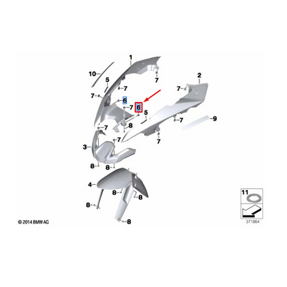 Casquilho de Borracha Para Quadro De Montagens BMW
