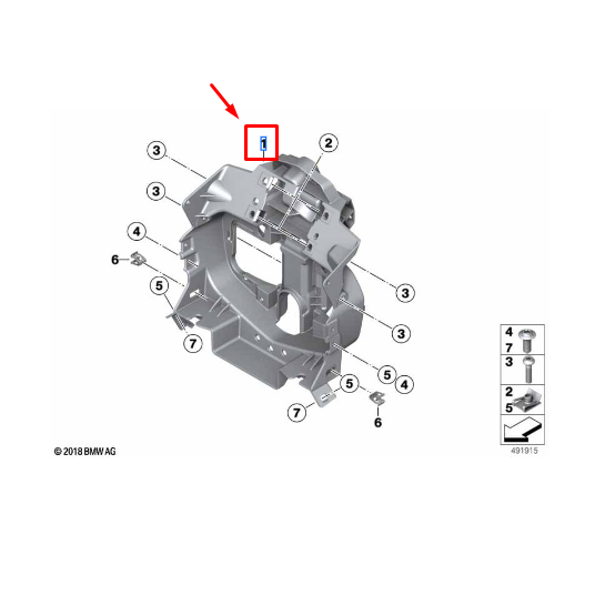 Suporte Do Painel Frontal BMW Motorrad  F 750 GS / F 850 GS / F 850 GSA