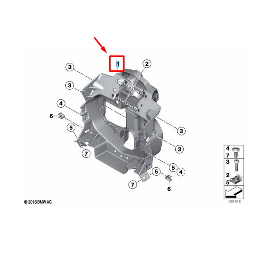 Suporte Do Painel Frontal BMW Motorrad  F 750 GS / F 850 GS / F 850 GSA N1