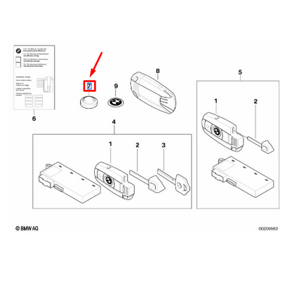 Bateria Da Chave 3,2V Série 1 / Série 2 / Série 3 / Série 4 / i3 / i4